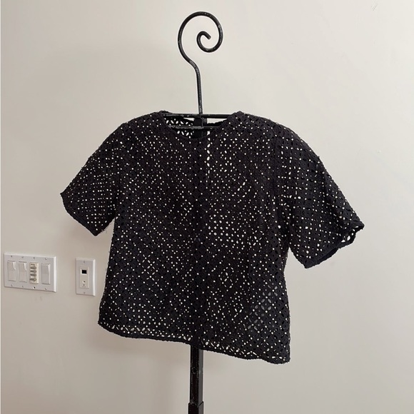 Zara Rhinestone Short Sleeve Shirt - Picture 1 of 5